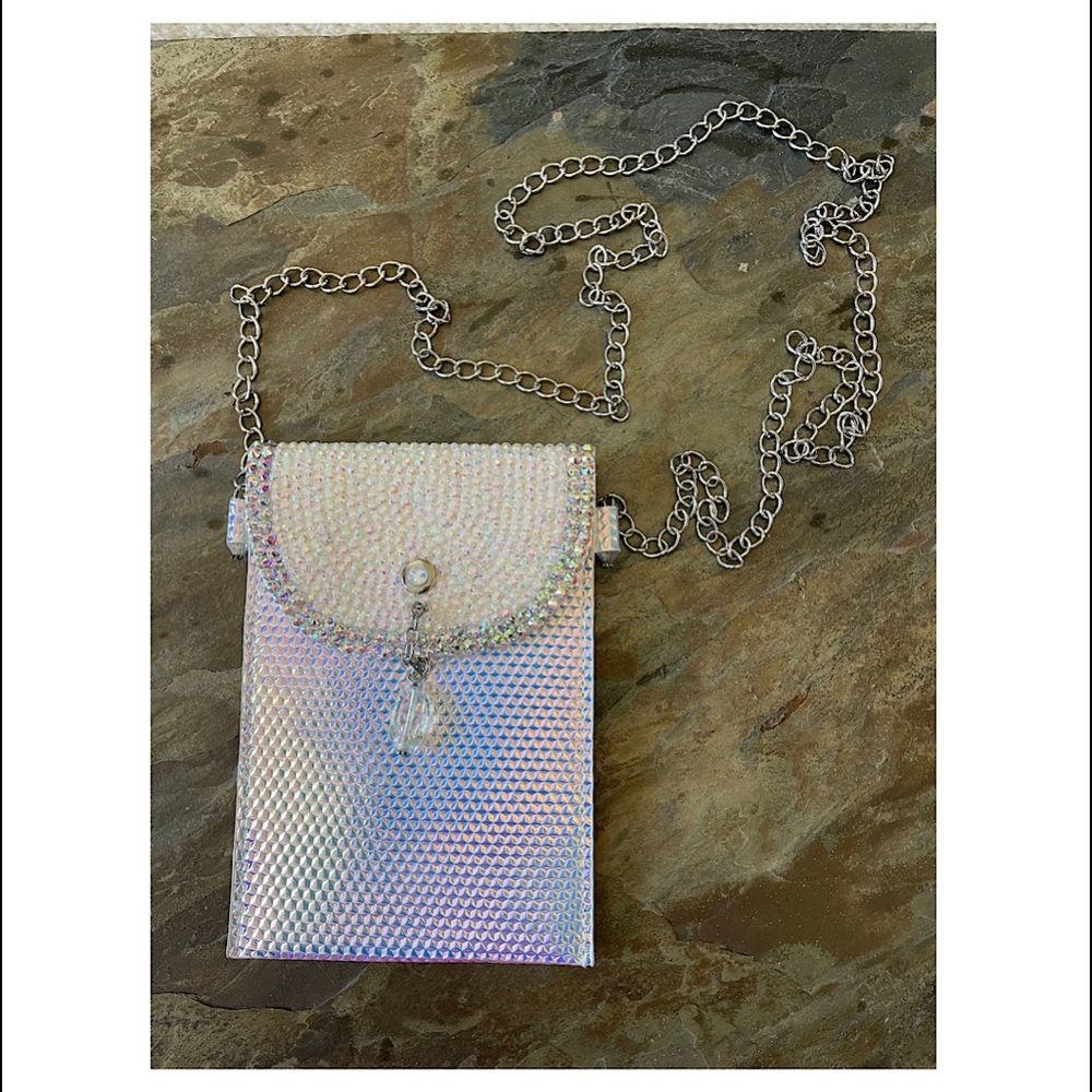 Hearts & Flowers Iridescent Crossbody/Cell Case